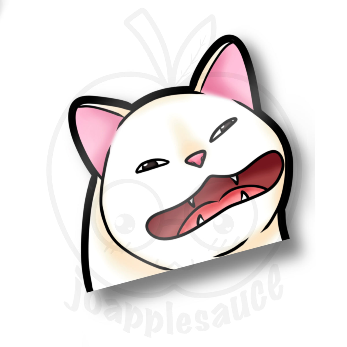 Cat Meme Peekers joapplesauce