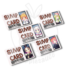 Load image into Gallery viewer, Simp Cards: Other Anime - joapplesauce