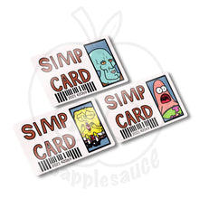 Load image into Gallery viewer, Simp Cards: Memes - joapplesauce