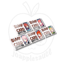 Load image into Gallery viewer, Simp Cards: Other Anime - joapplesauce