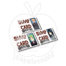 Load image into Gallery viewer, Simp Cards: Other Anime - joapplesauce