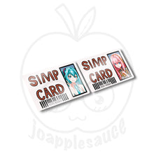 Load image into Gallery viewer, Simp Cards: Vocaloid and Hololive - joapplesauce
