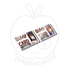 Load image into Gallery viewer, Simp Cards: Other Anime - joapplesauce