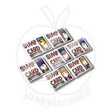 Load image into Gallery viewer, Simp Cards: Other Anime - joapplesauce