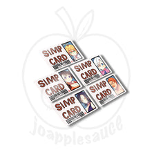 Load image into Gallery viewer, Simp Cards: Other Anime - joapplesauce