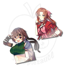 Load image into Gallery viewer, Yuffie and Aerith - joapplesauce
