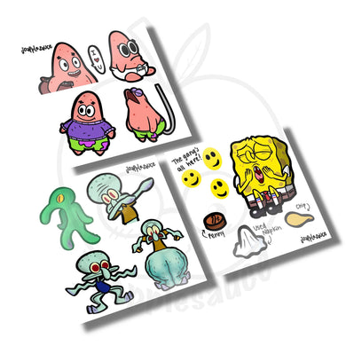 Spongebob Memes Sticker Sheets - joapplesauce
