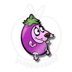 Courage the Eggplant - joapplesauce