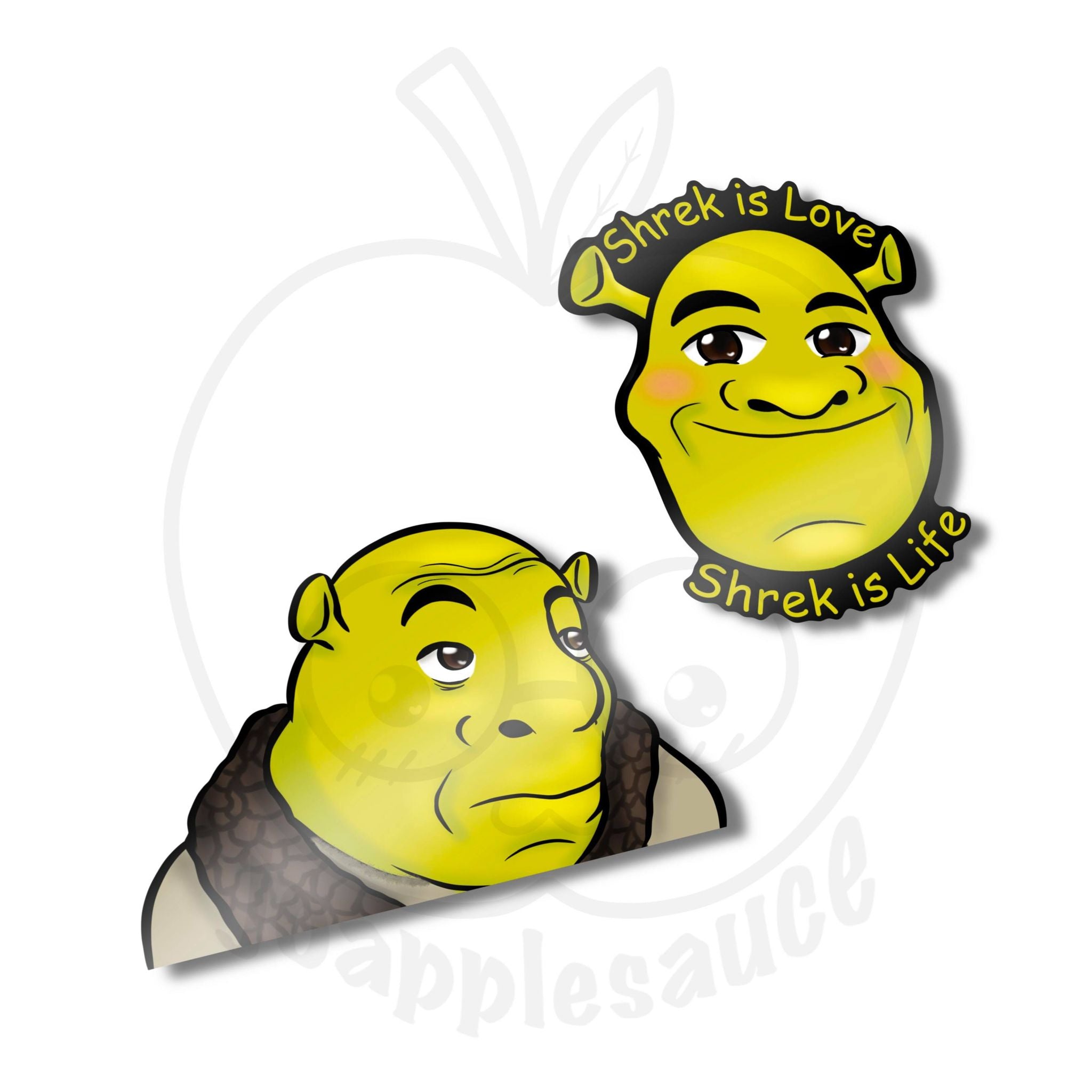Shrek Face Stickers for Sale
