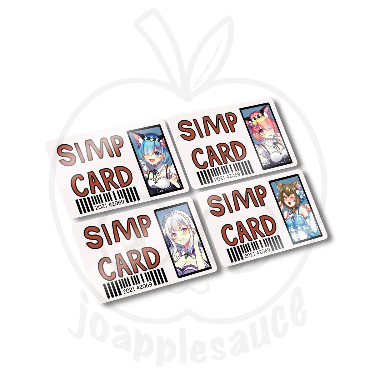 Simp Cards: Other Anime – joapplesauce