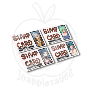 Simp Cards: Genshin Impact - joapplesauce