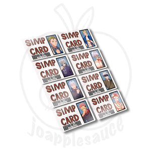 Simp Cards: Jujutsu Kaisen - joapplesauce