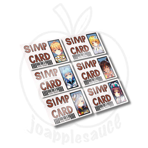 Simp Cards: Genshin Impact - joapplesauce