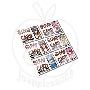 Simp Cards: Vocaloid and Hololive - joapplesauce