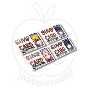 Simp Cards: Other Anime - joapplesauce