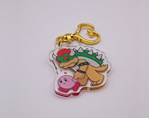 Bowser and Kirby Keychain