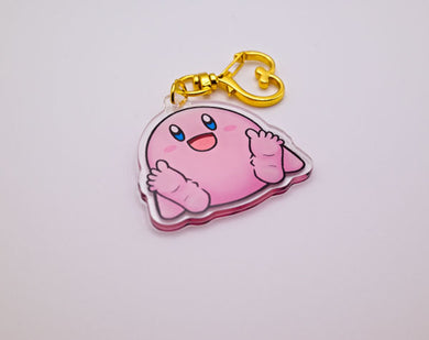 Kirby letting the dogs out keychain